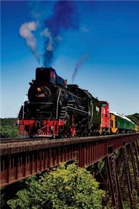 Steam Train Crossing Bridge Journal