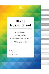 Blank Music Sheet