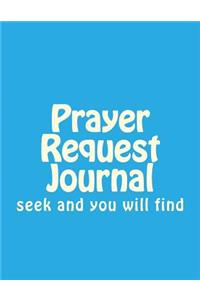 Prayer Request Journal