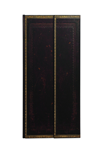 Paperblanks Black Moroccan Old Leather Collection Hardcover Grande Unlined Wrap Closure 128 Pg 120 GSM