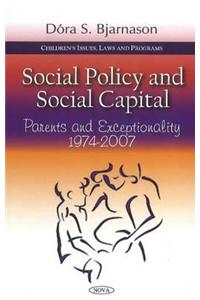 Social Policy & Social Capital