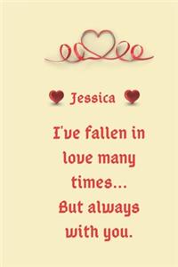 I love Jessica you notebook/journal valentine gift