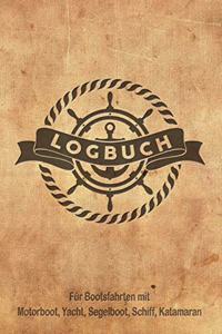 Logbuch für Bootsfahrten mit Motorboot, Yacht, Segelboot, Schiff, Katamaran