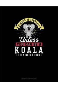 Always Be Yourself Unless You Can Be A Koala Then Be A Koala