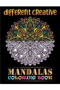 Different Creative Mandalas Coloring Book