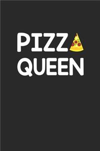 Pizza Queen: Cute Line Journal, Diary, Notepad, Notebook For Pizza Lovers. 120 Story Paper Pages. 6 in x 9 in Cover.