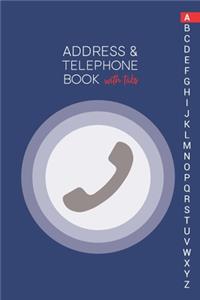 Address & Telephone Book with tabs