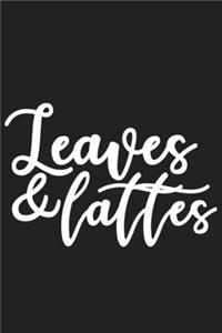 Leaves & Lattes: Leaves & Lattes Gift 6x9 Journal Gift Notebook with 125 Lined Pages