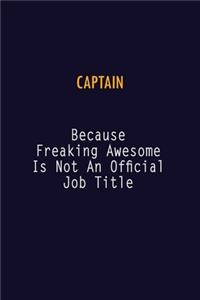 Captain Because Freaking Awesome is not An Official Job Title