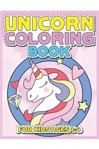 Unicorn Coloring Book for Kids Ages 2-4