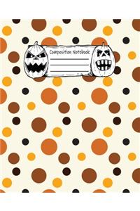 Abstract Halloween Pattern Volume 14 College Ruled Journal