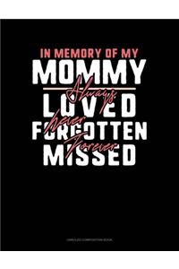 In Memory Of My Mommy Always Loved Never Forgotten Forever Missed