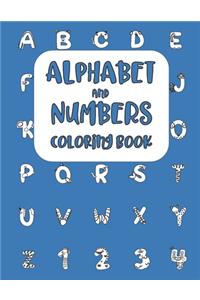 Alphabet and Numbers Coloring Book