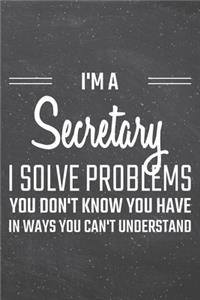 I'm a Secretary I Solve Problems You Don't Know You Have