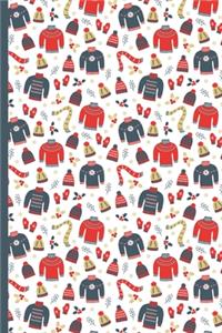 Christmas and Winter - Blank Lined Journal Notebook