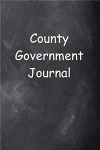 County Government Journal Chalkboard Design