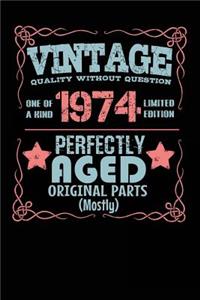 Vintage Quality Without Question One of a Kind 1974 Limited Edition Perfectly Aged Original Parts Mostly