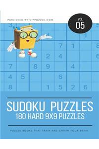 Sudoku Puzzles - 180 Hard 9x9 Puzzles