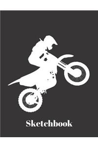 Basics Sketchbook for Drawing - Motocross Dirt Bike Motorcycle Racing