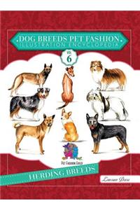 Dog Breeds Pet Fashion Illustration Encyclopedia