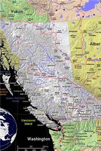 A Color Map of the Province British Columbia in Canada Journal