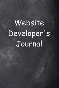 Website Developer's Journal Chalkboard Design