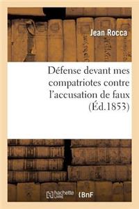 Défense Devant Mes Compatriotes Contre l'Accusation de Faux Et Substitution Dans Un Examen