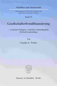 Gesellschafterfremdfinanzierung -