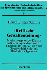 «Kritische Gewaltenteilung»