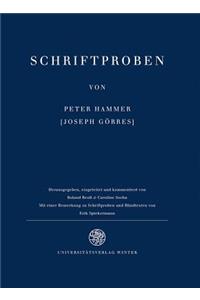 Schriftproben Von Peter Hammer