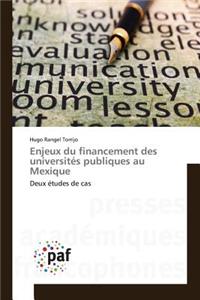 Enjeux Du Financement Des Universités Publiques Au Mexique