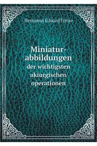 Miniatur-abbildungen der wichtigsten akiurgischen operationen