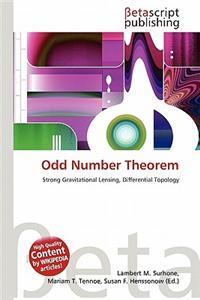 Odd Number Theorem
