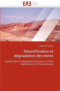 Désertification Et Dégradation Des Terres