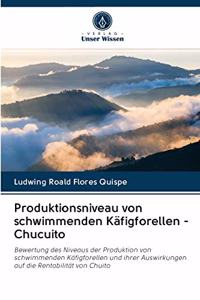 Produktionsniveau von schwimmenden Käfigforellen - Chucuito