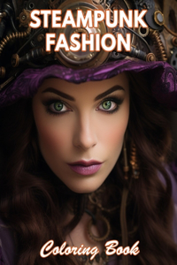 Steampunk Fashion Coloring Book