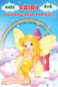 Fairy Coloring Book For Kids Ages 4-8