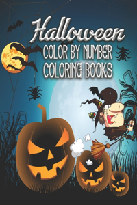 Halloween Color By Number Coloring Book