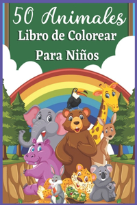 50 Animales Libro de Colorear Para Niños