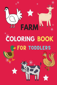 Farm coloring book for toddlers