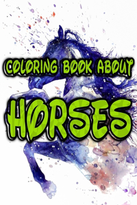 Coloring Book About Horses