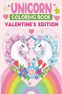 unicorn coloring book valentine's edition