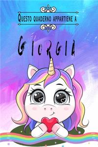 Questo quaderno appartiene a Giorgia