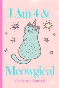 Caticorn Journal I Am 4 & Meowgical
