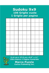 Sudoku 9x9 - 106 Griglie vuote