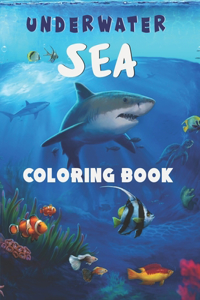 Underwater Sea Coloring Book: Sea Life Coloring Book for kids Ages 4-8.