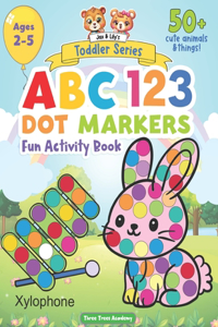 ABC 123 Dot Markers Fun Activity Book