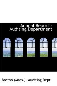 Annual Report - Auditing Department