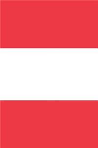 Austria Flag Notebook - Austrian Flag Book - Austria Travel Journal