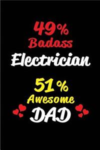 49% Badass Electrician 51% Awesome Dad